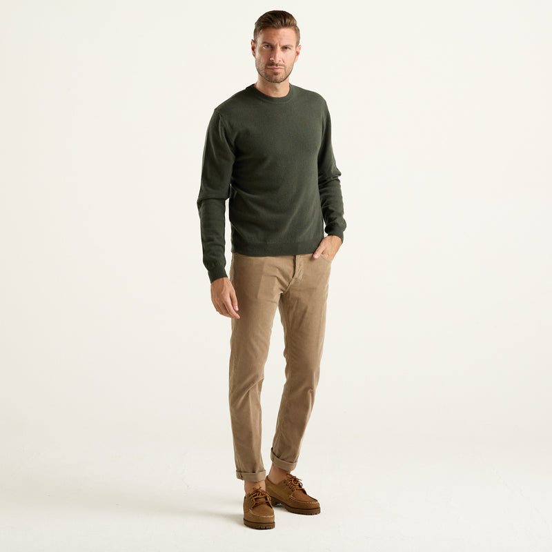 Dondup Icon Pantalone Uomo in Velluto Beige