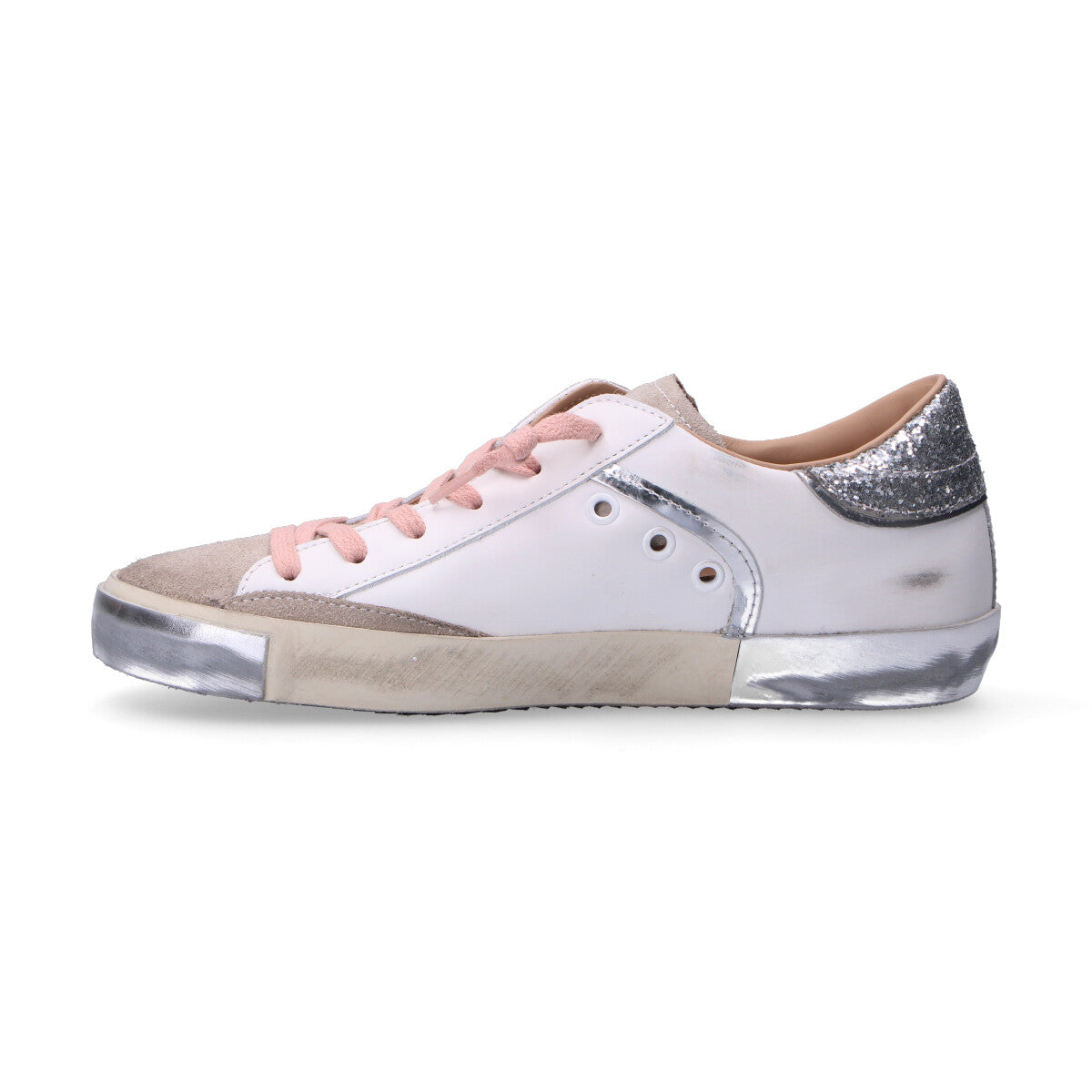Philippe Model sneaker Paris in pelle camoscio e glitter