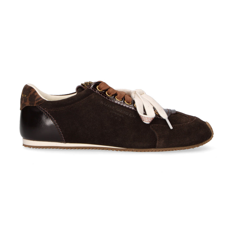 Kurt Geiger sneaker Islington in camoscio testa di moro