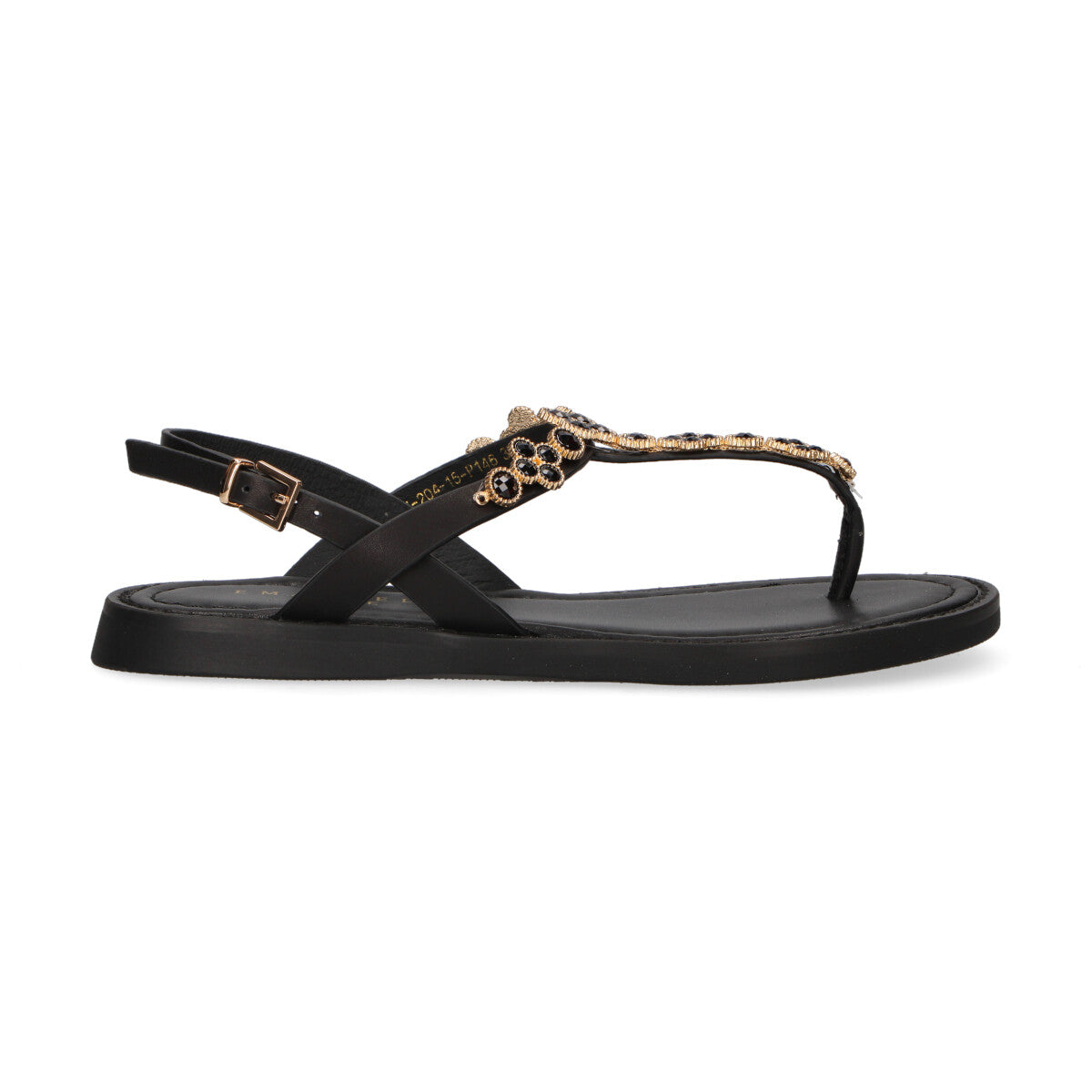 Emanuelle Vee con accessorio in pelle nera