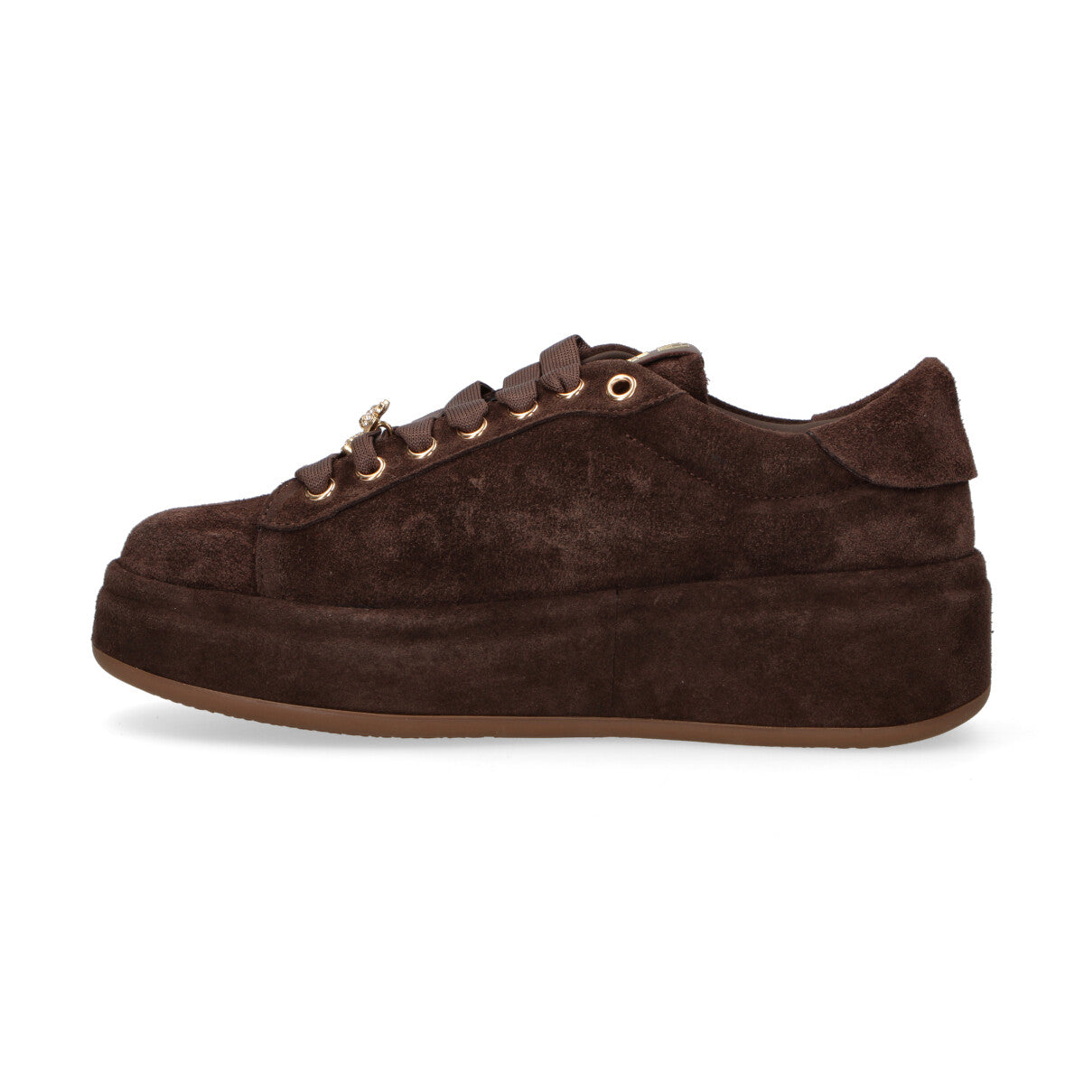 Gio+ sneaker Oliva in camoscio testa di moro