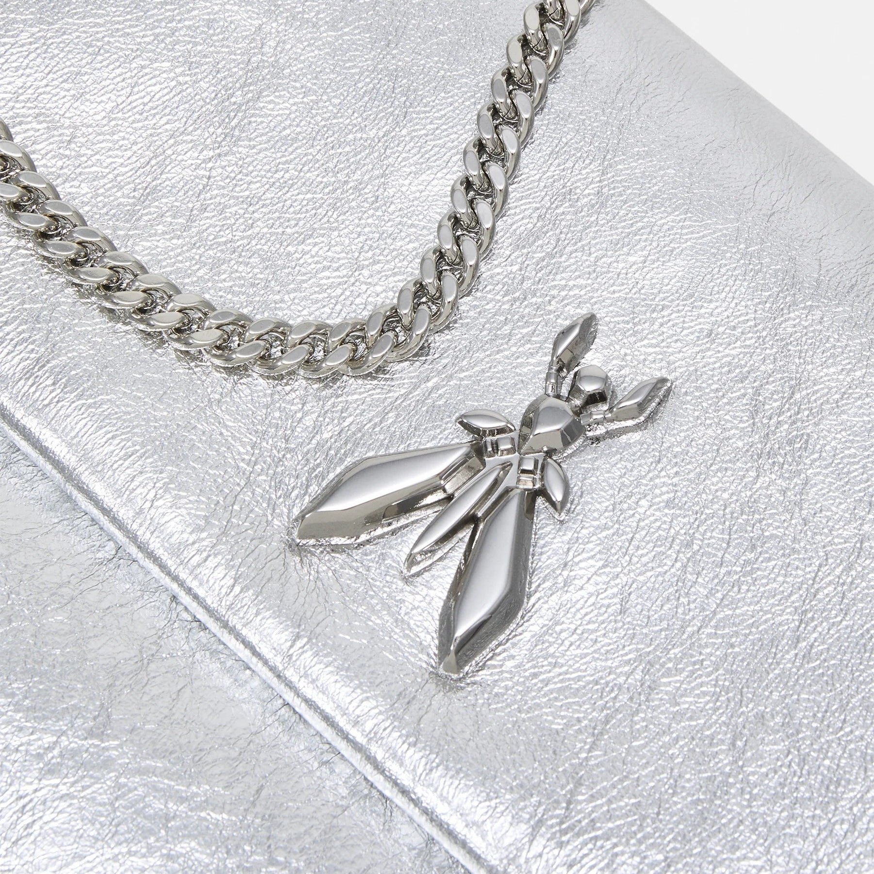 Patrizia Pepe pochette tracolla staccabile argen