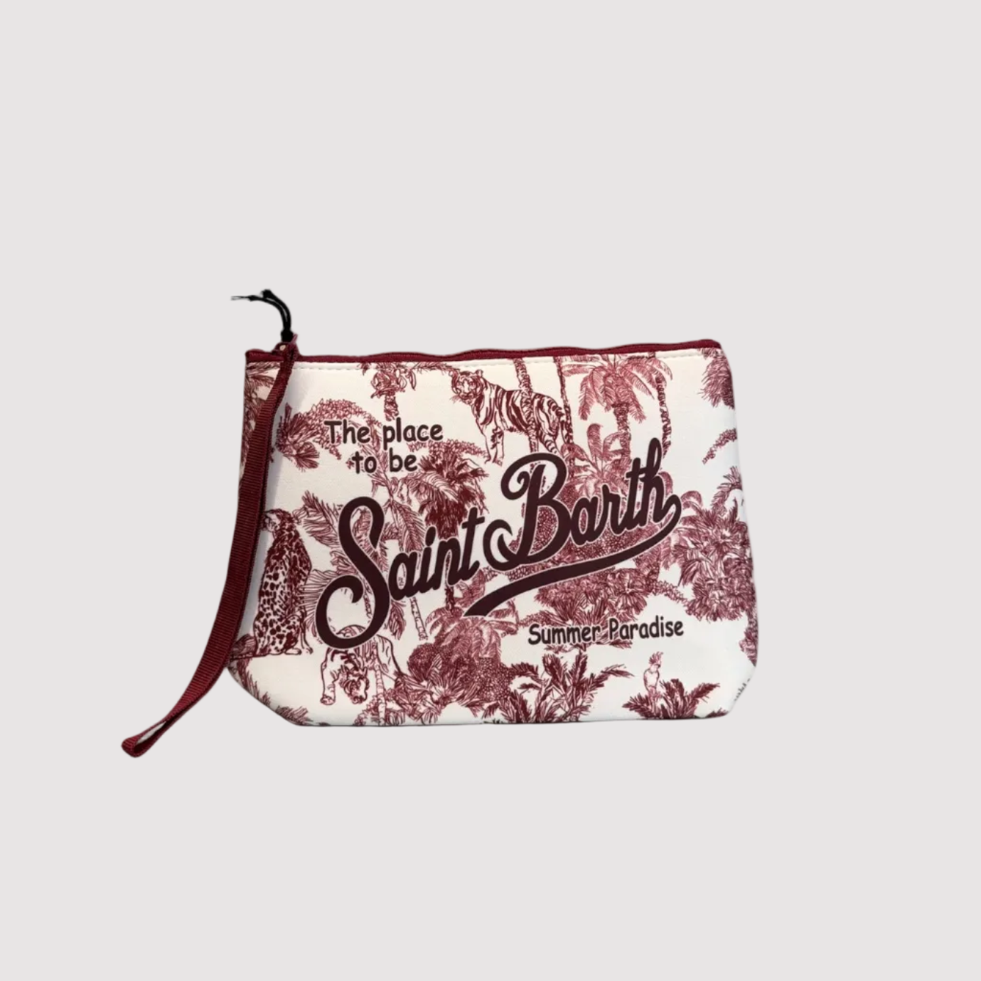Mc2 Saint Barth pochette aline jungle oceania bordeaux