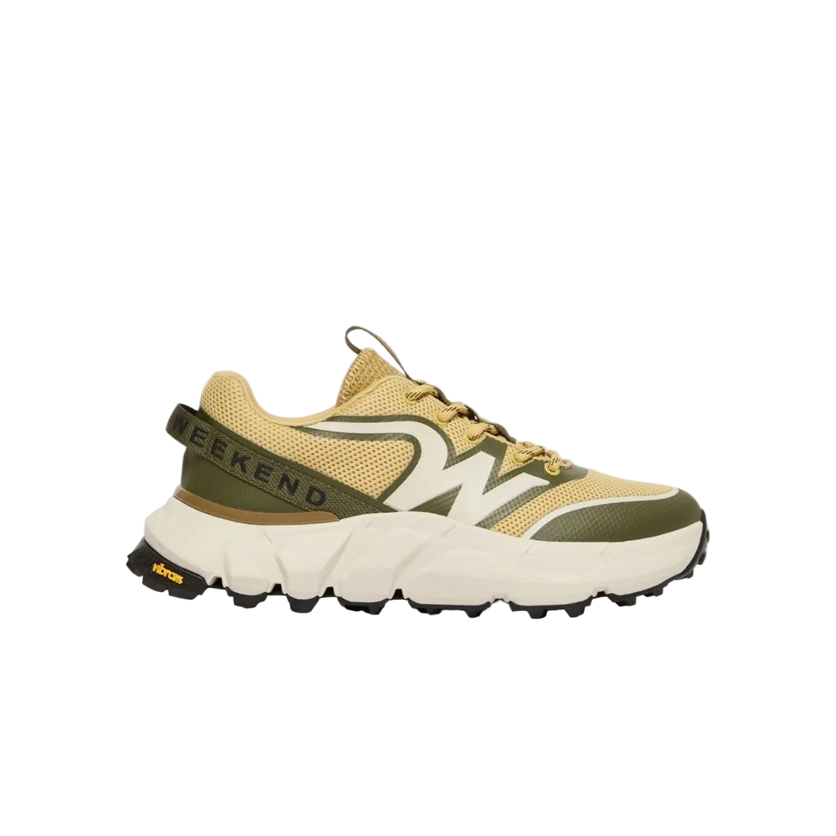 Max Mara Weekend sneaker rete tecnica verde kaki