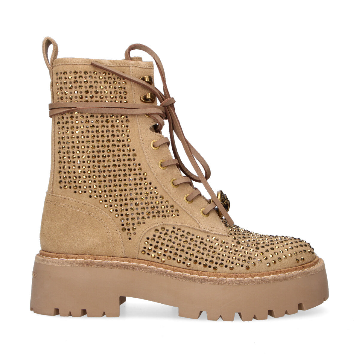 Kurt Geiger anfibio Chelsea Perf in camoscio beige