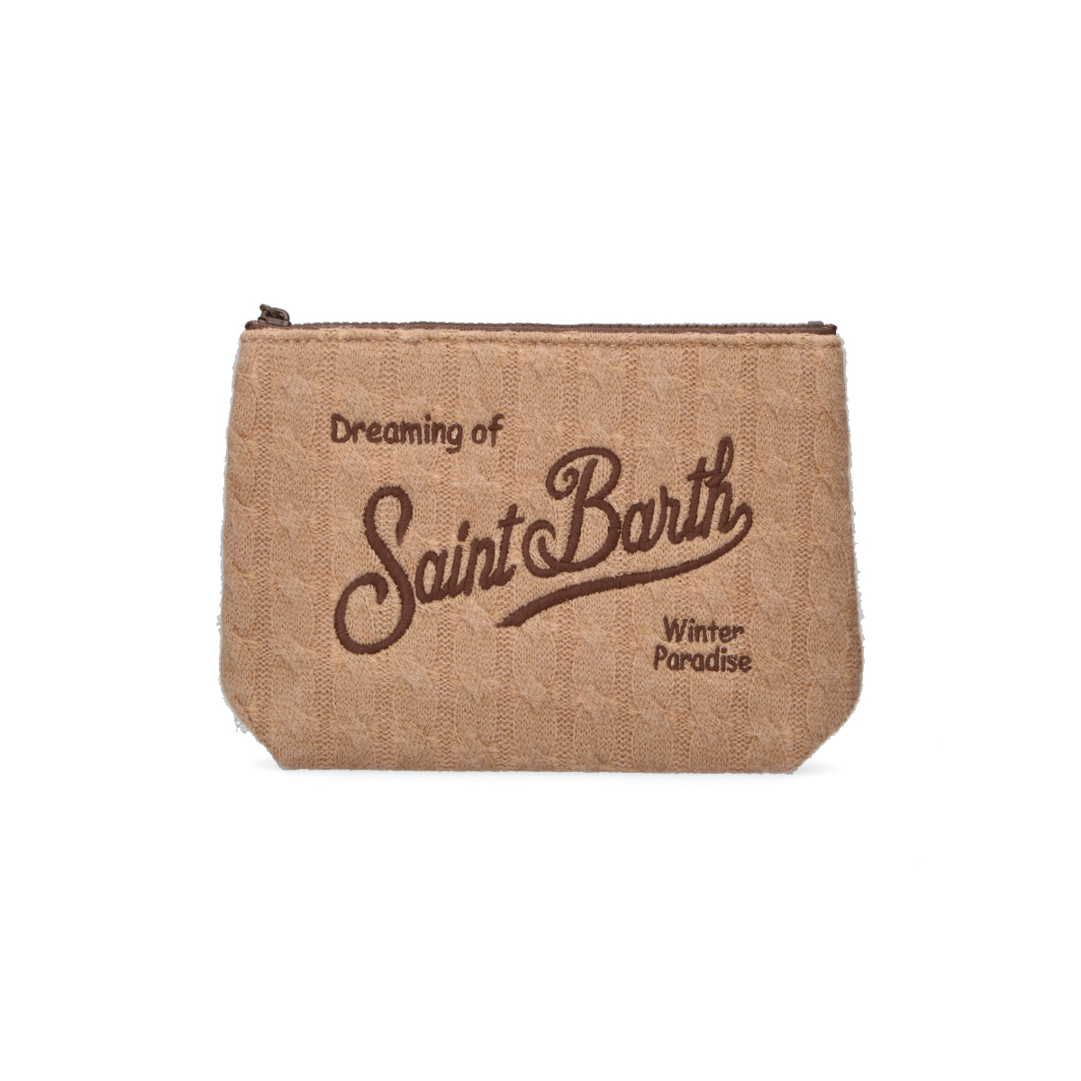 Mc2 Saint Barth pochette Aline Tricot Midi Braid beige