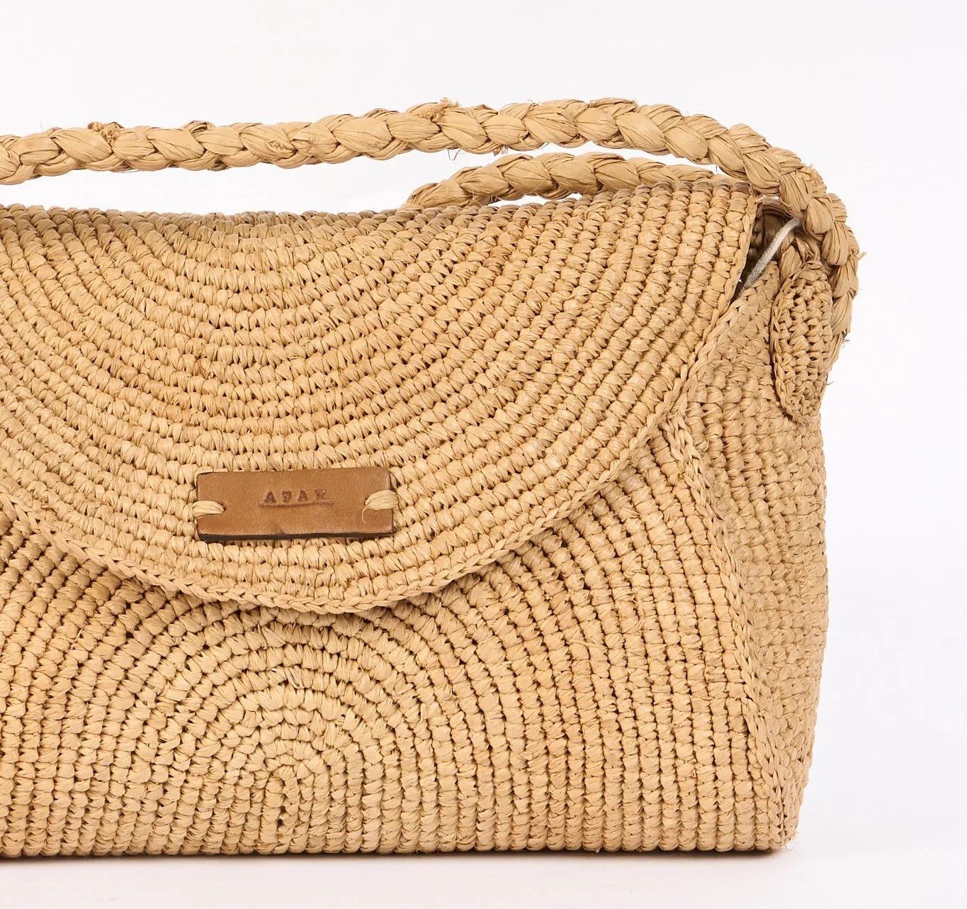Afar borsa Samira tracolla in raffia beige