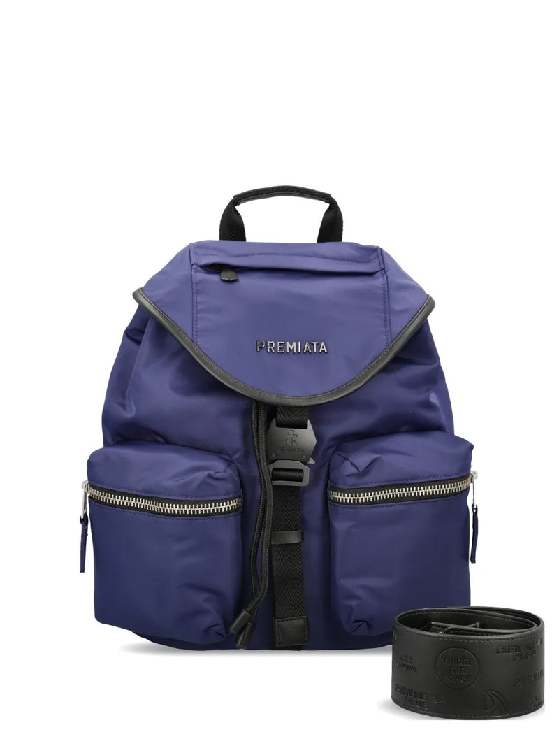 Premiata zaino Lyn in tessuto blu