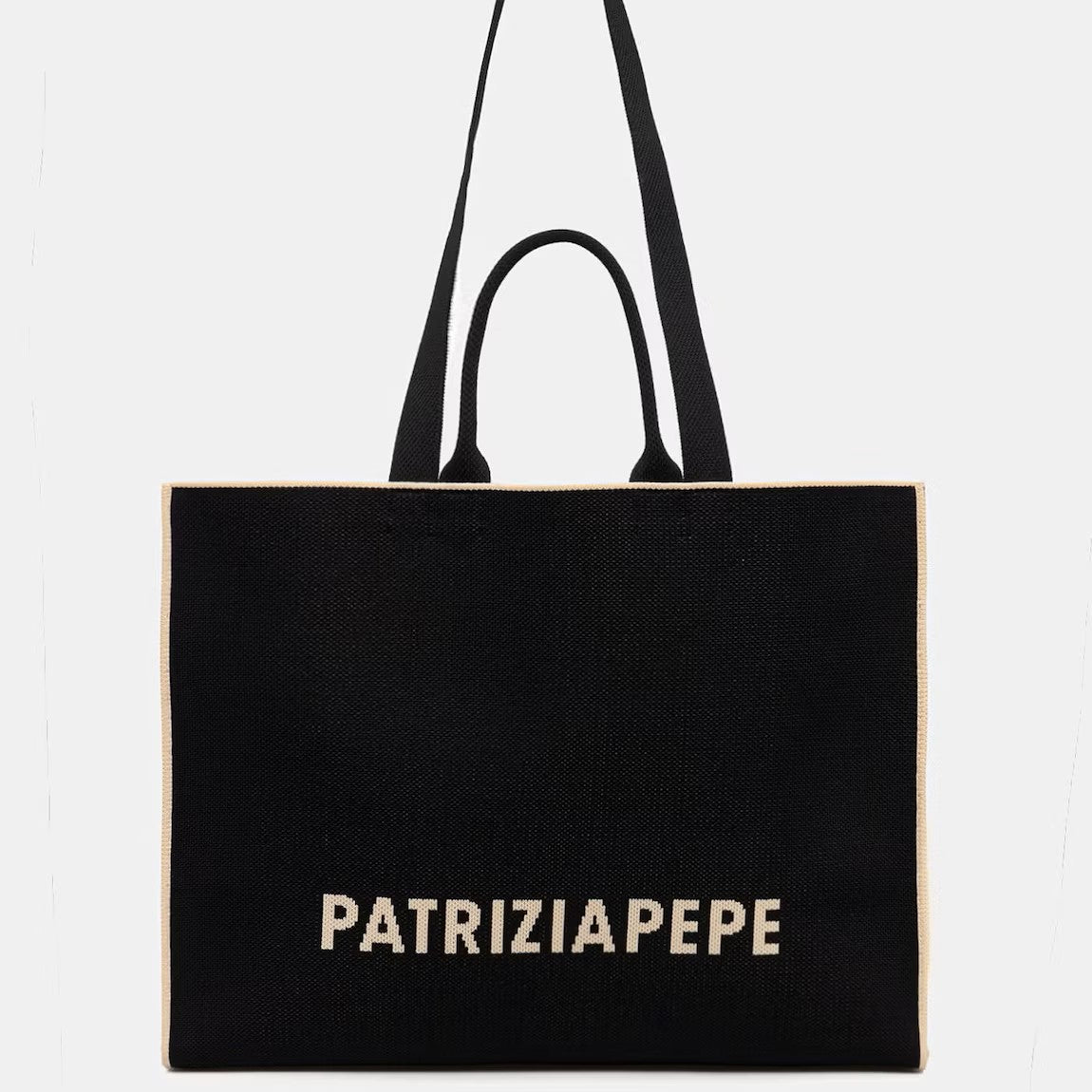 Patrizia Pepe Tote bag In The City in tessuto nero