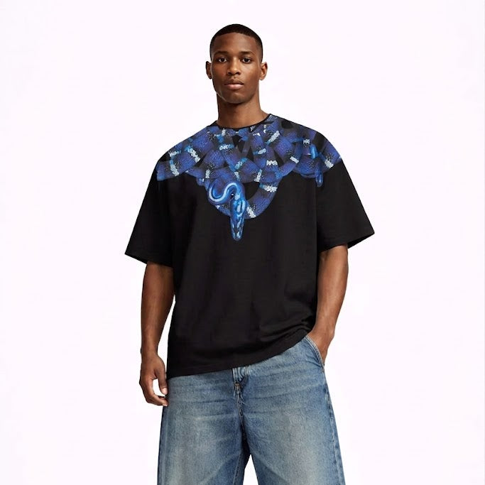 County of Milan t-shirt cotone stampa serpenti