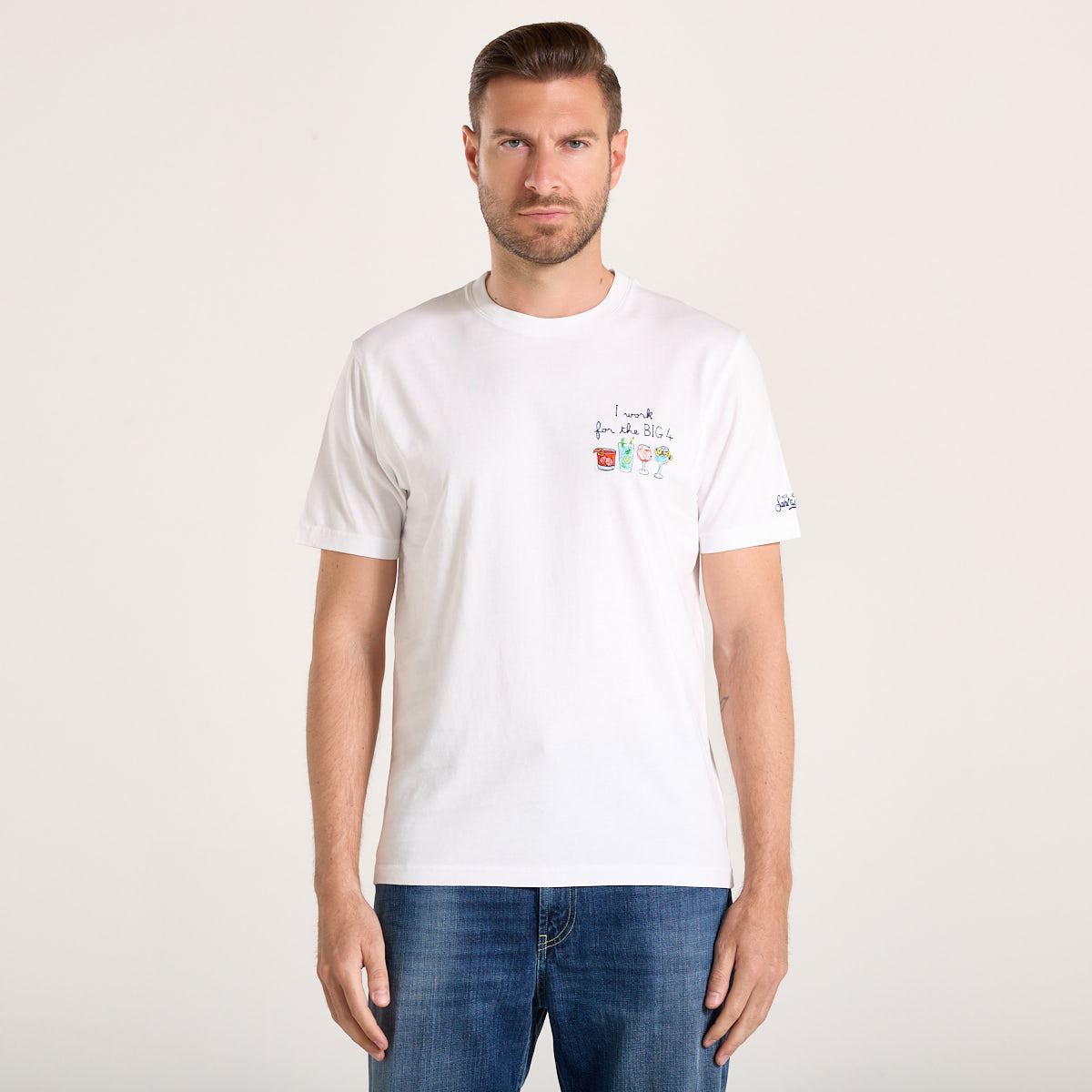 Mc2 Saint Barth t-shirt portofino big four bianca