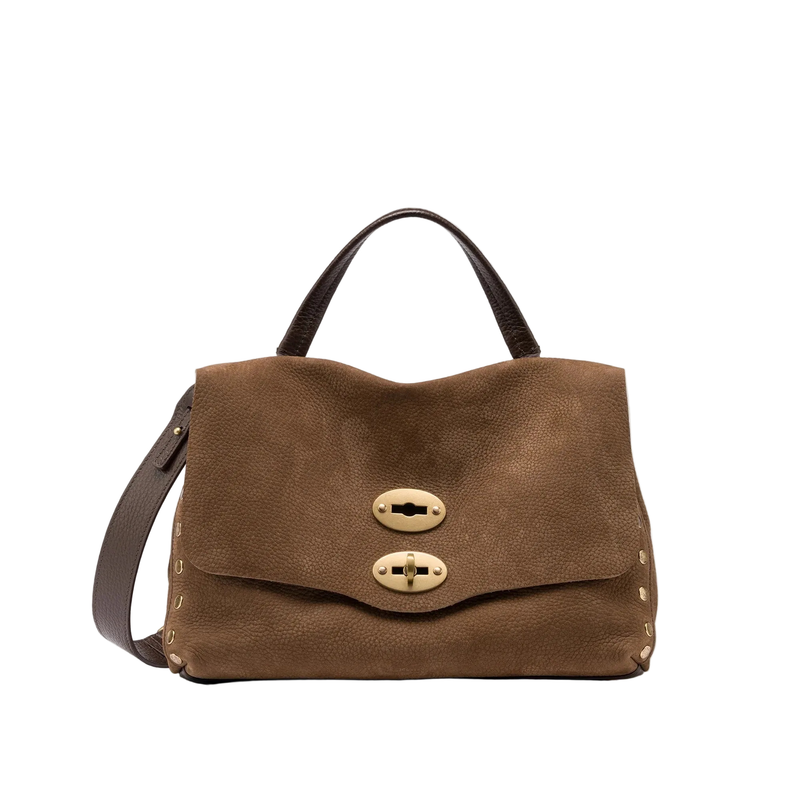 Zanellato borsa Postina Small Jones Nabuk brown tartufo di norcia