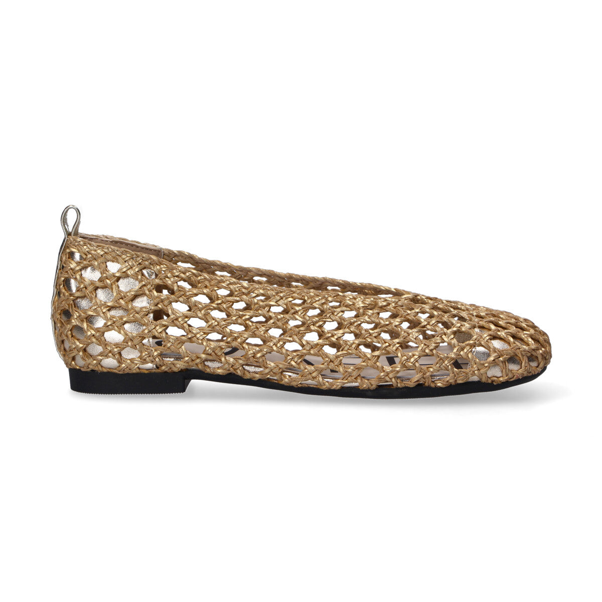 Ballerina Loafer Intrecciata oro