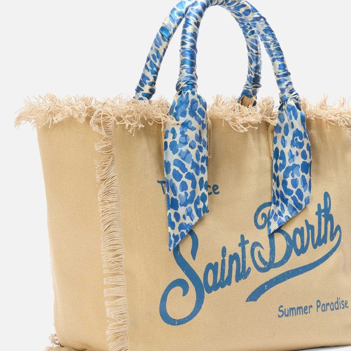 Mc2 Saint Barth borsa Vanity Foulard Blue Safari