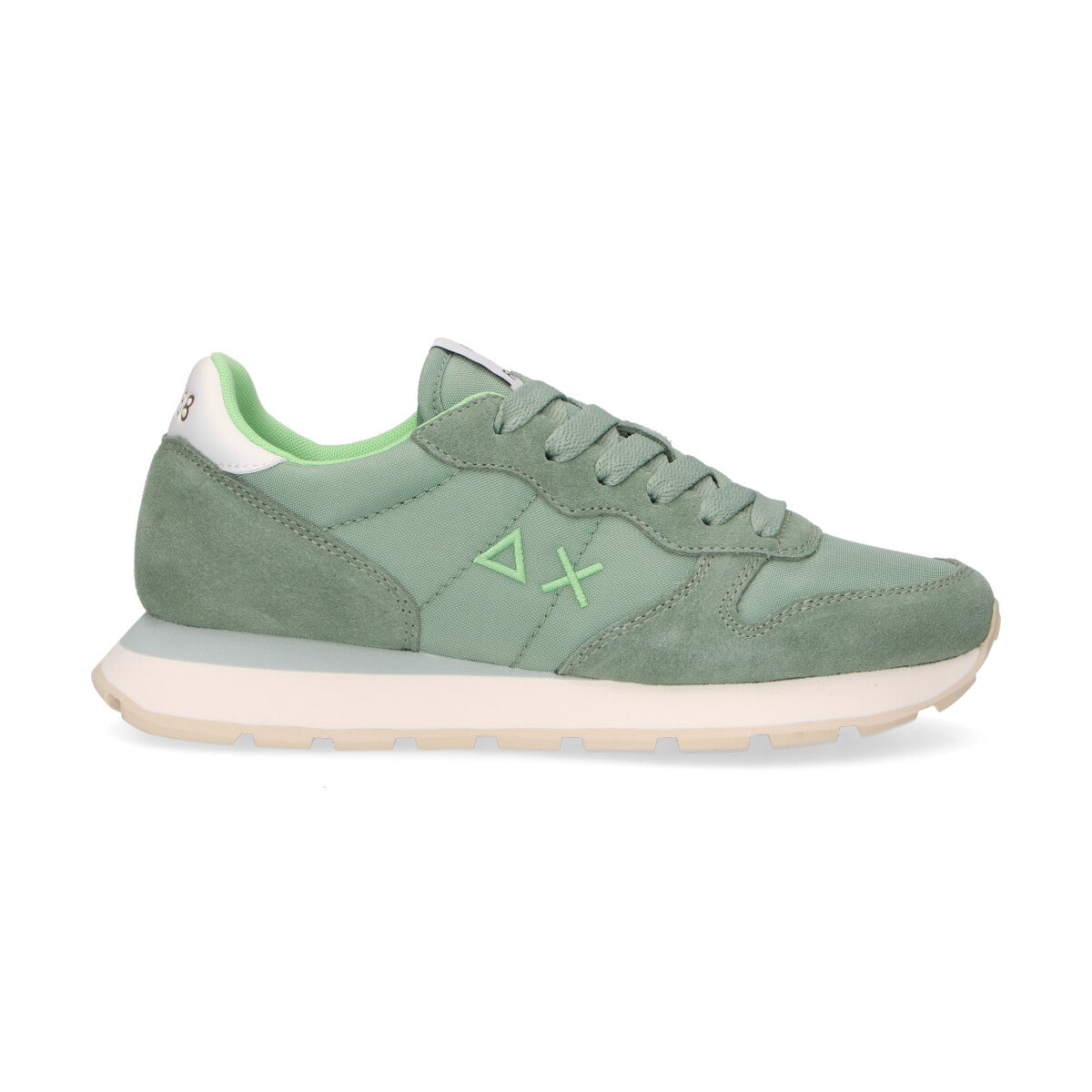 Sun68 sneaker Ally Solid in camoscio e nylon verde