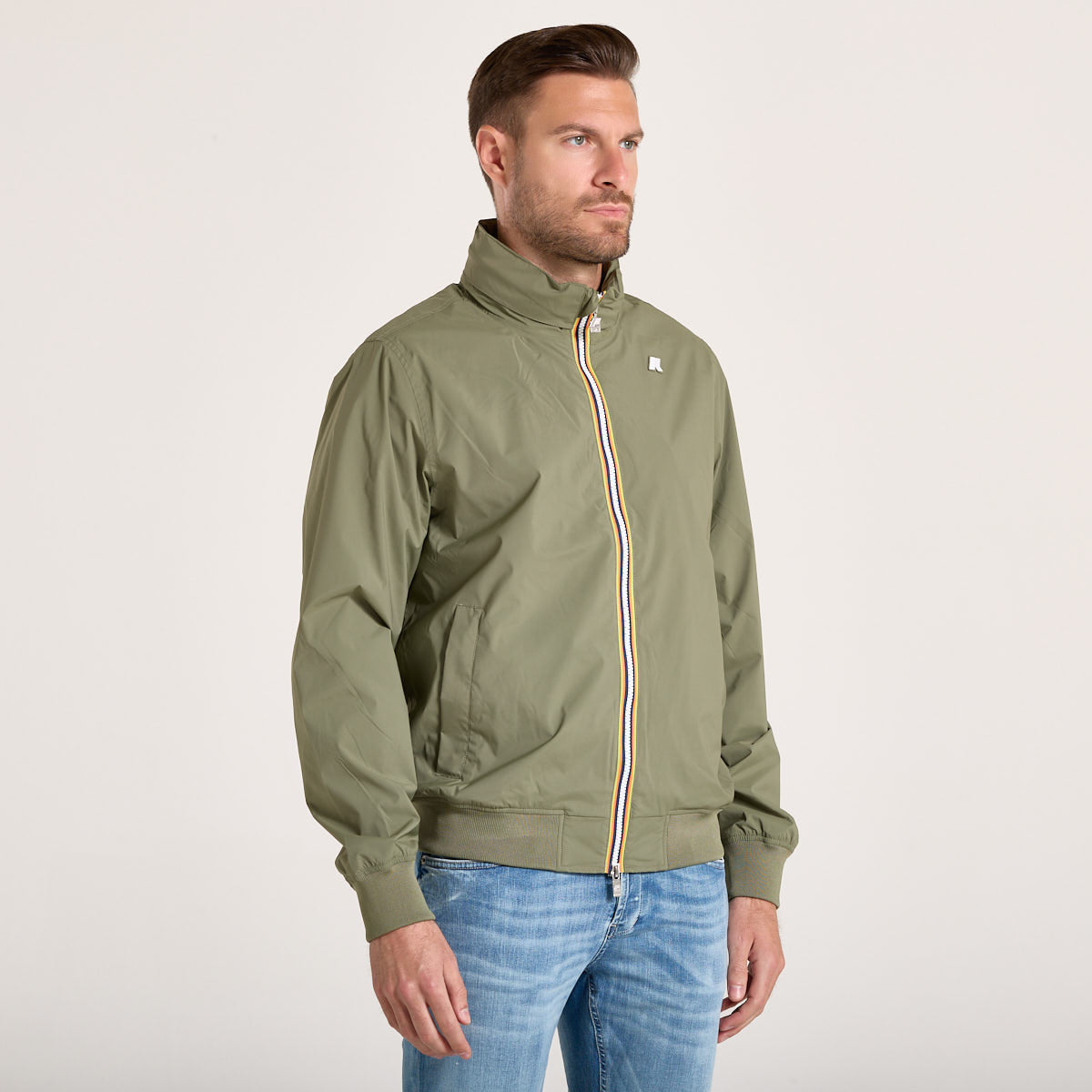 K-Way giubbino leggero in tessuto verde