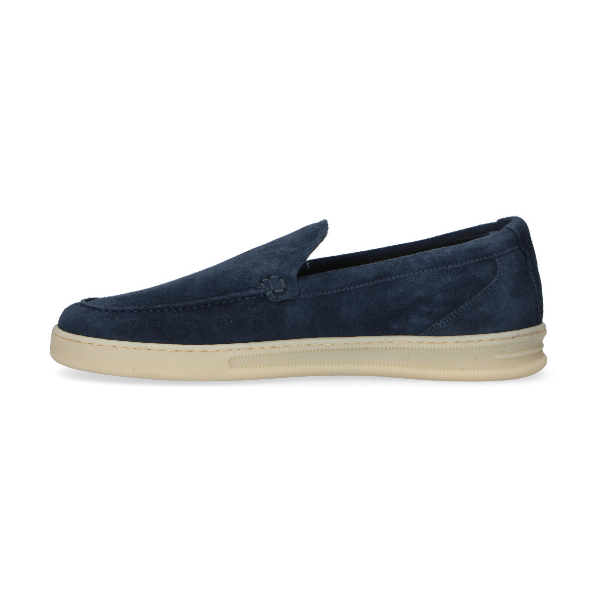 Woolrich mocassino in camoscio blu