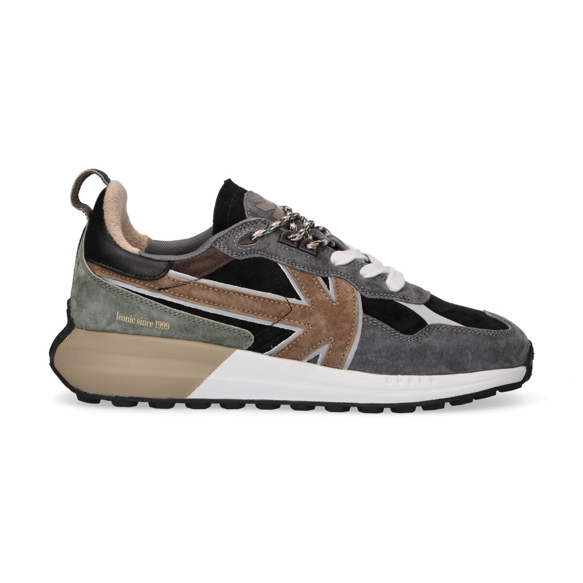 Kaotiko sneaker Vancouver in camoscio grigio