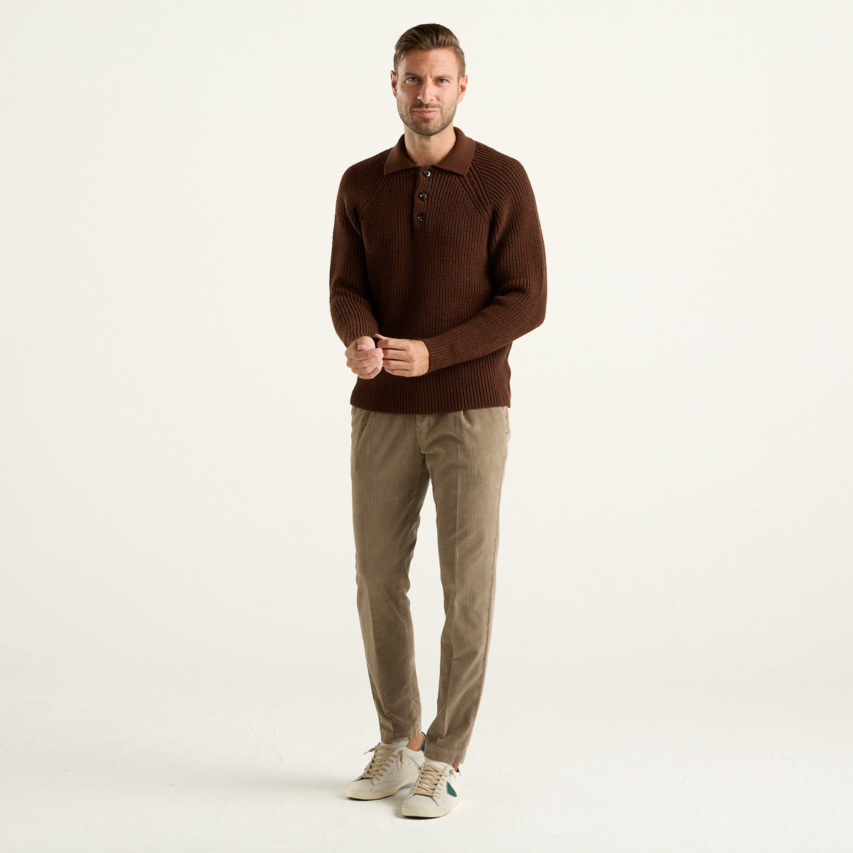 Circolo 1901 maglione a coste Long Sleeve marrone