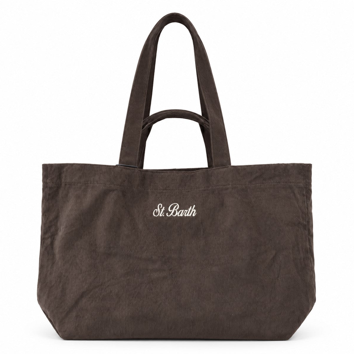Mc2 Saint Barth borsa Essential Corduroy testa di moro