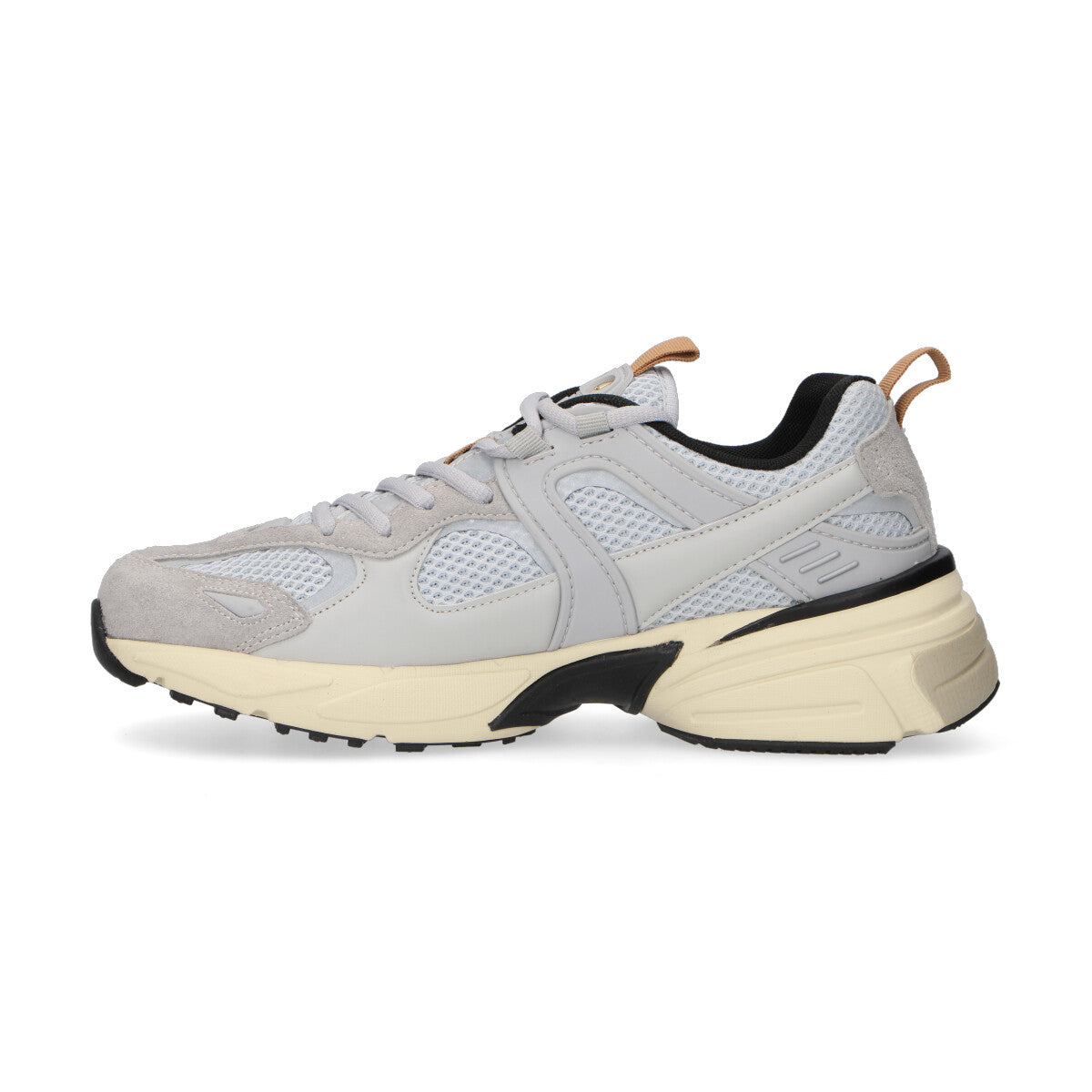 Hide&Jack sneaker Running 2000 in pelle,camoscio e nylon grigia