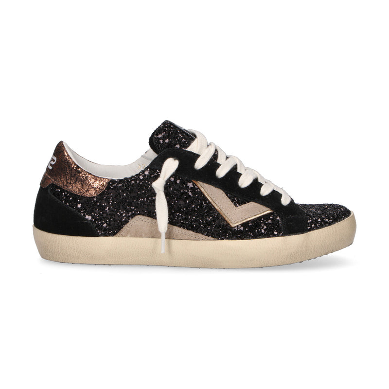 4B12 sneaker Suprime in glitter nero