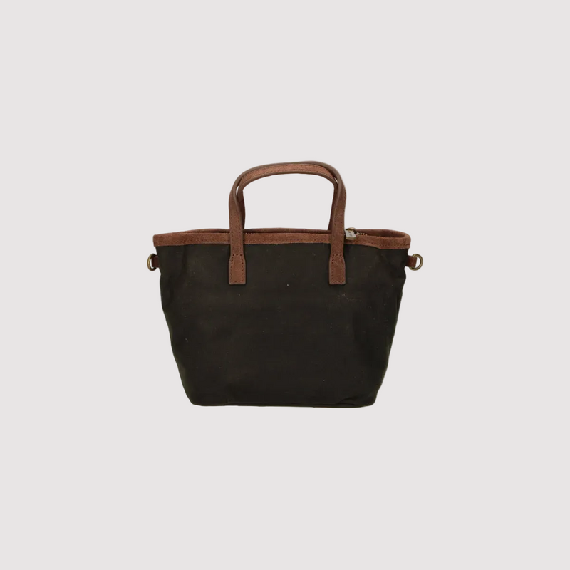 Mc2 Saint Barth borsa City Bag Mini Wax in tessuto verde
