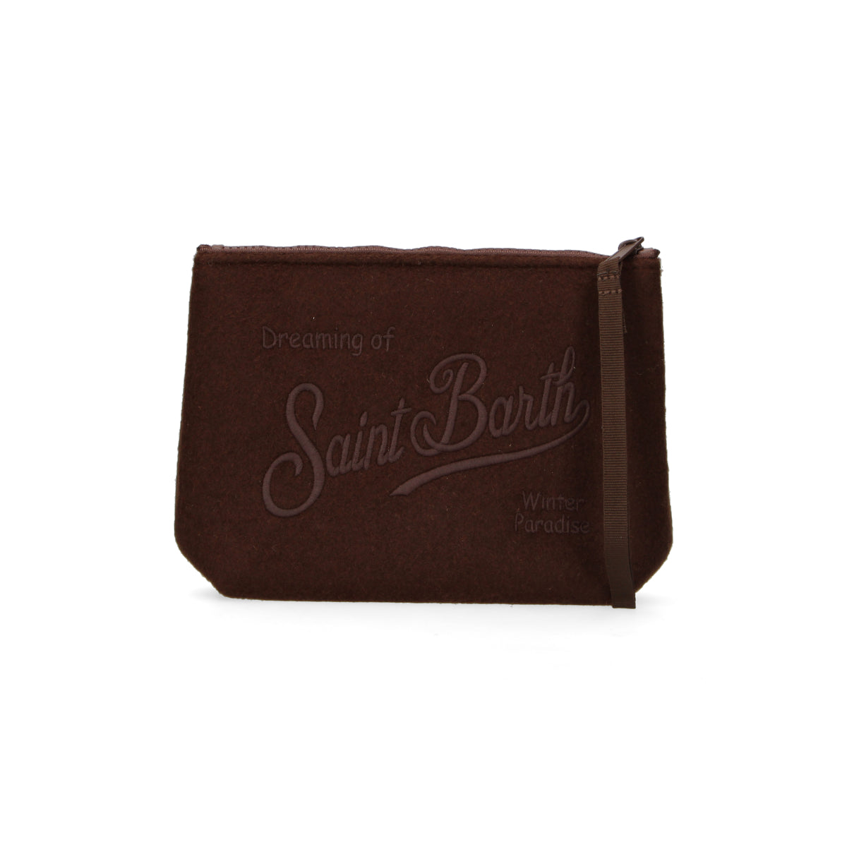 Mc2 Saint Barth pochette Aline Felt marrone