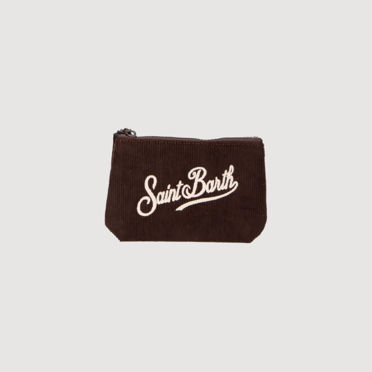 Mc2 Saint Barth pochette Aline Mini in corduroy marrone