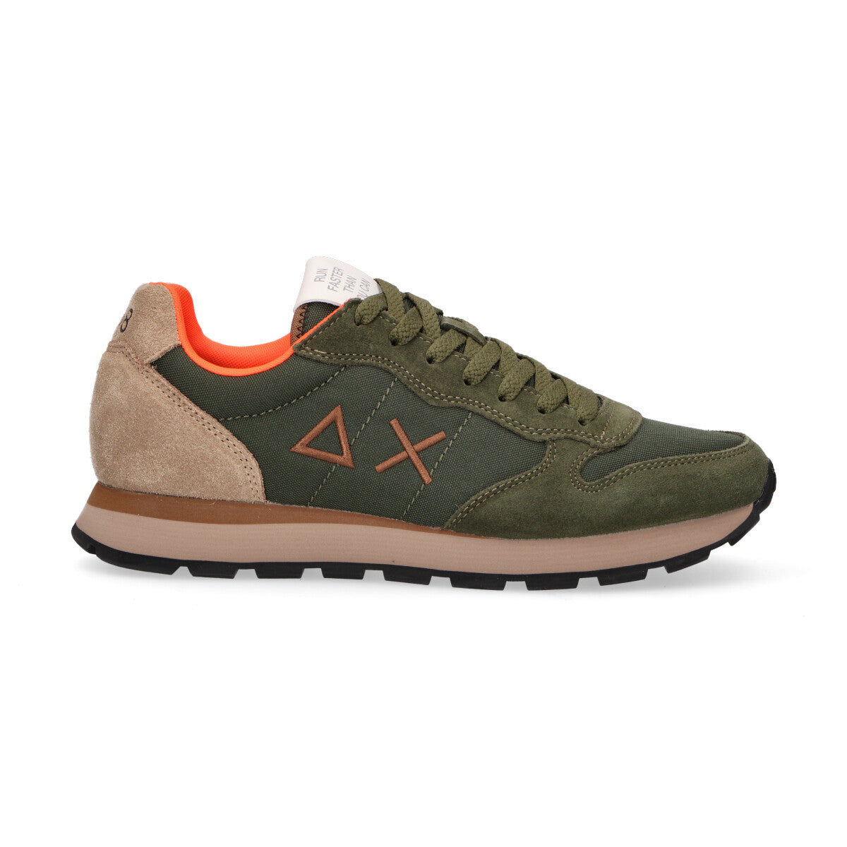 Sun68 sneaker Tom Multicolor in camoscio beige