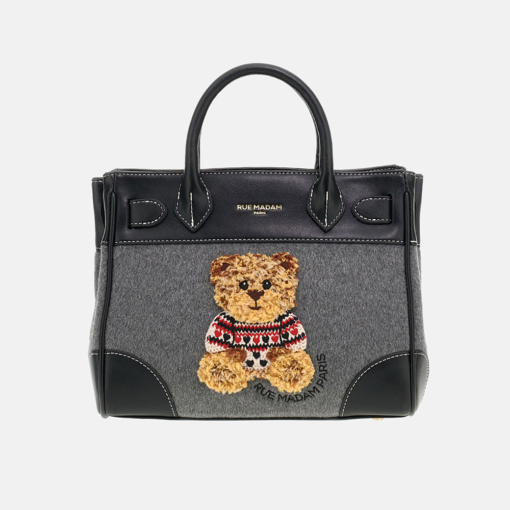 Rue Madame Paris Marvin Love Mini Tote grigia