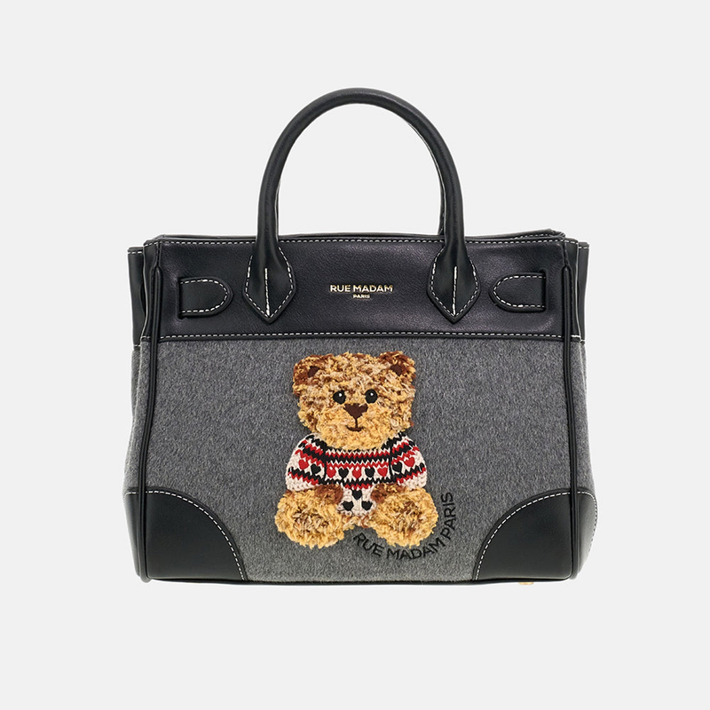 Rue Madame Paris Marvin Love Mini Tote grigia