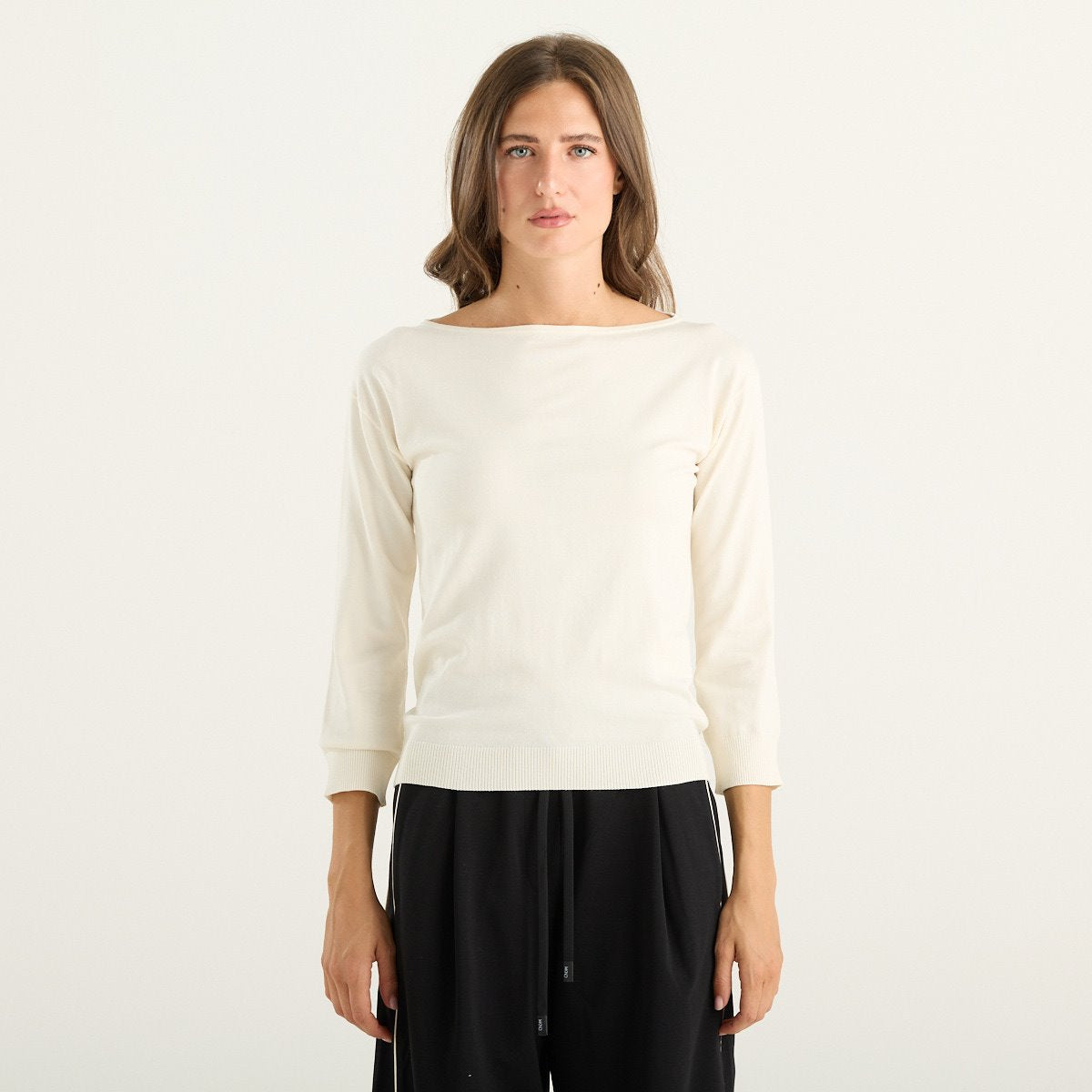 Weekend Max Mara maglia donna Stecca in viscosa avorio