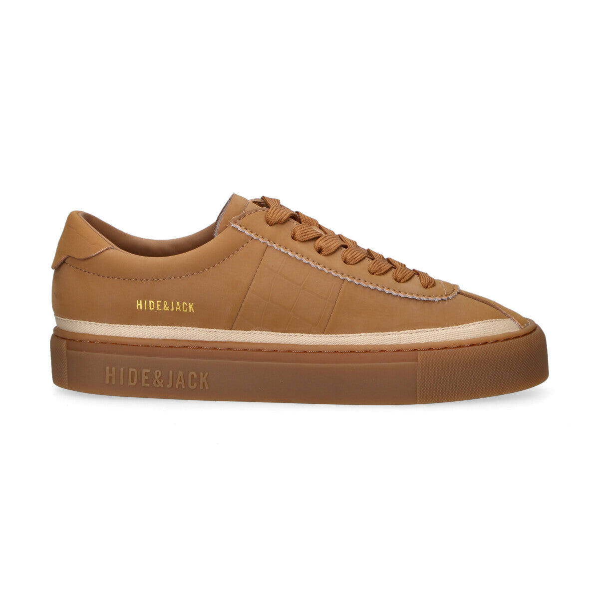 Hide & Jack sneaker Retro in pelle beige