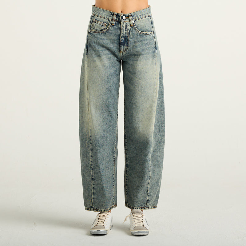 Haveone Jeans Donna Balloon Fit Blu Chiaro