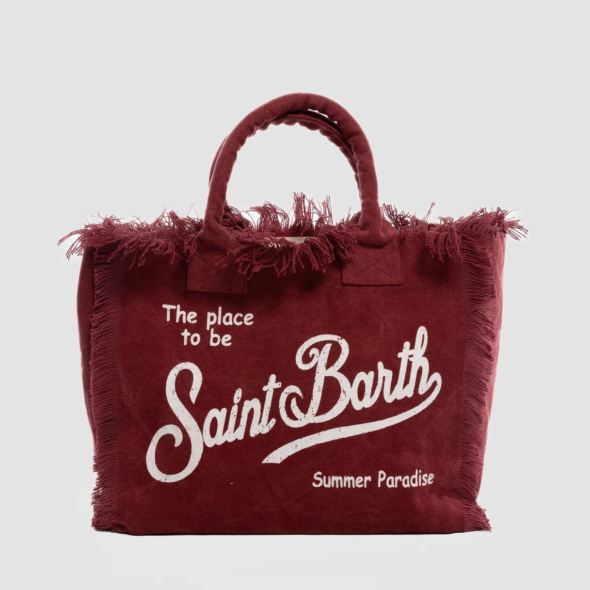 Mc2 Saint Barth borsa Vanity in tessuto bordeaux