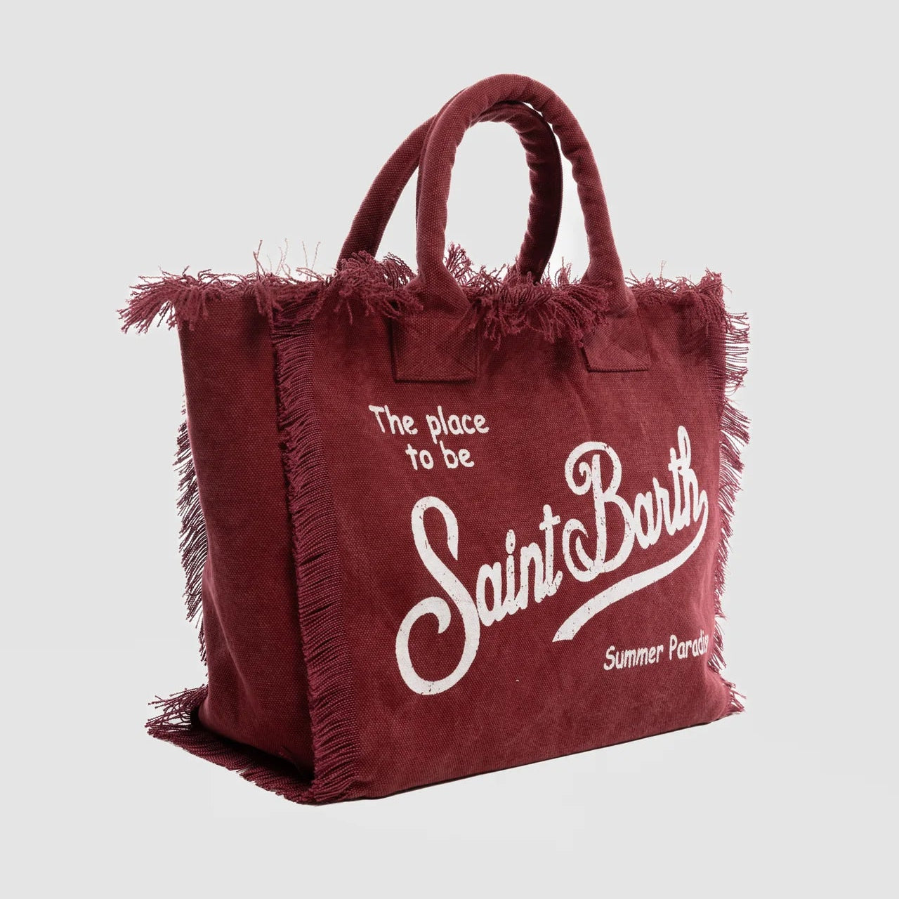 Mc2 Saint Barth borsa Vanity in tessuto bordeaux