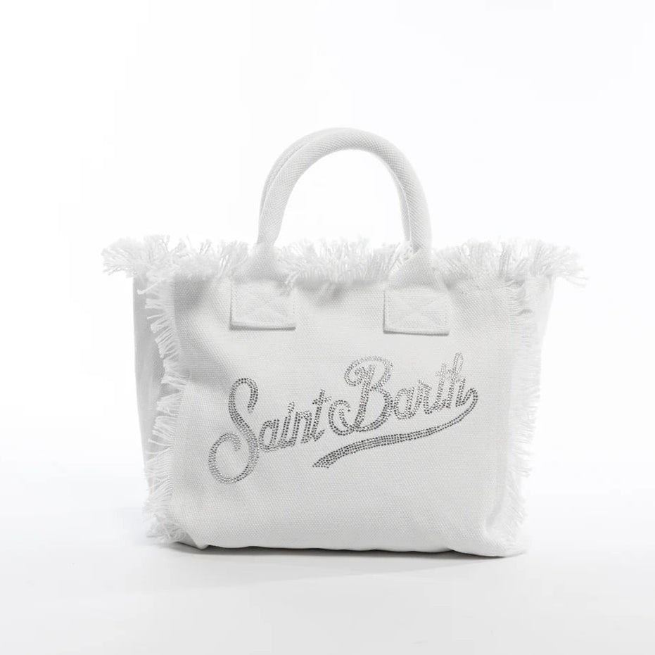Mc2 Saint Barth borsa Colette strass bianca