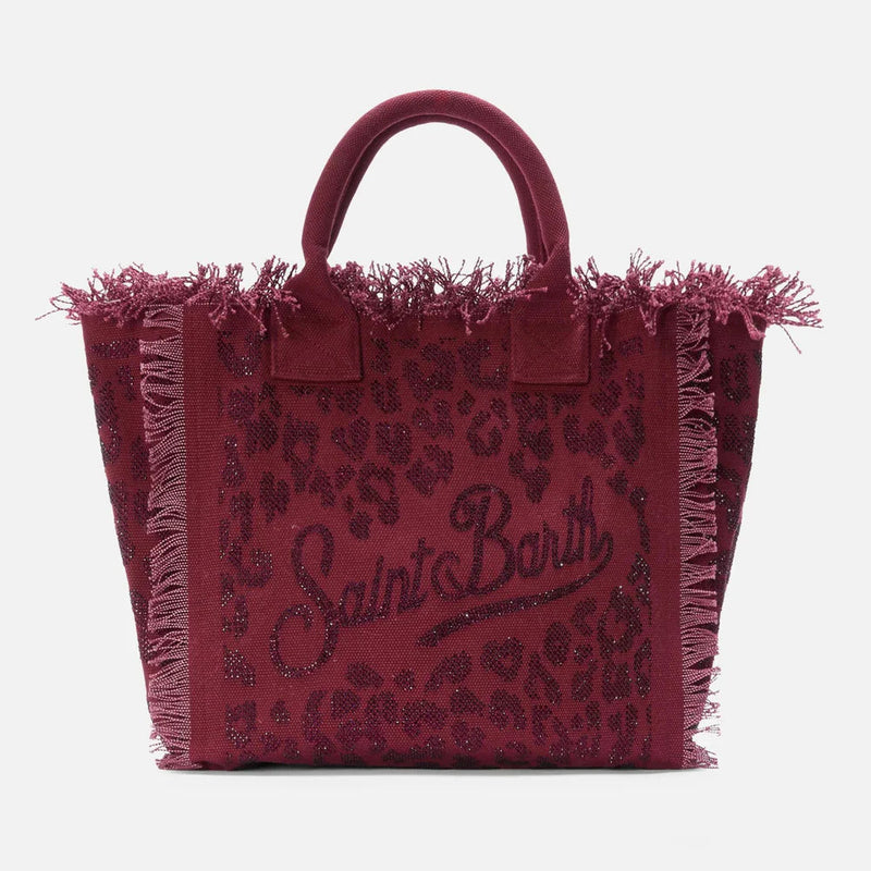 Mc2 Saint Barth borsa Vanity strass leopard