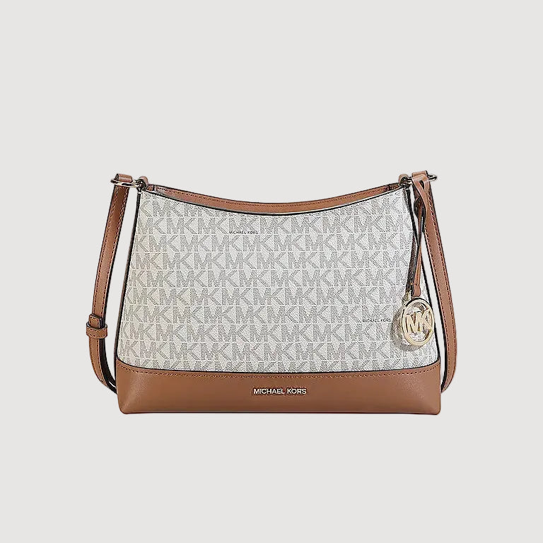 Michael Kors borsa Andie in pelle logata cuoio