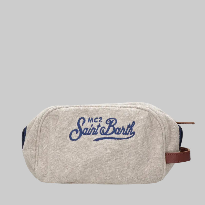 Mc2 Saint Barth Beauty bag in lino beige
