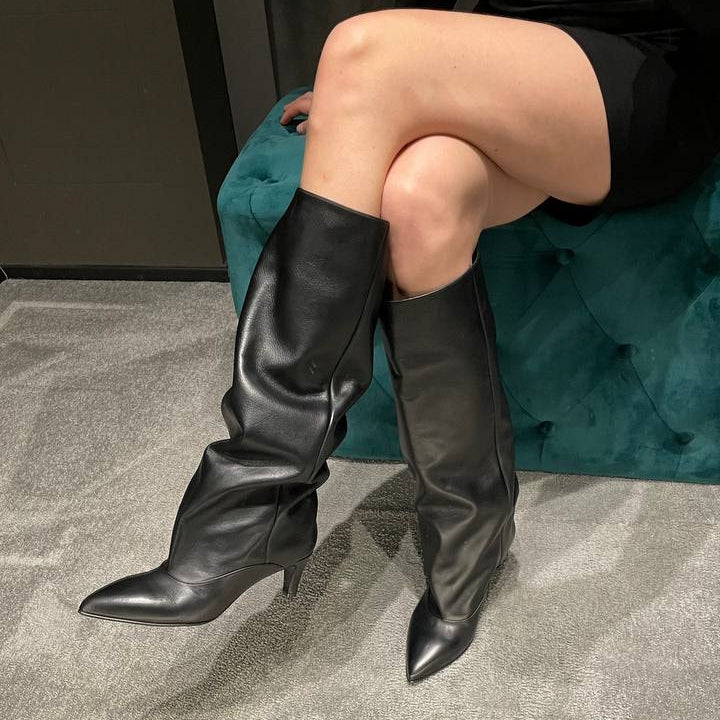 Strategia stivale Alissa Joelle pelle nera