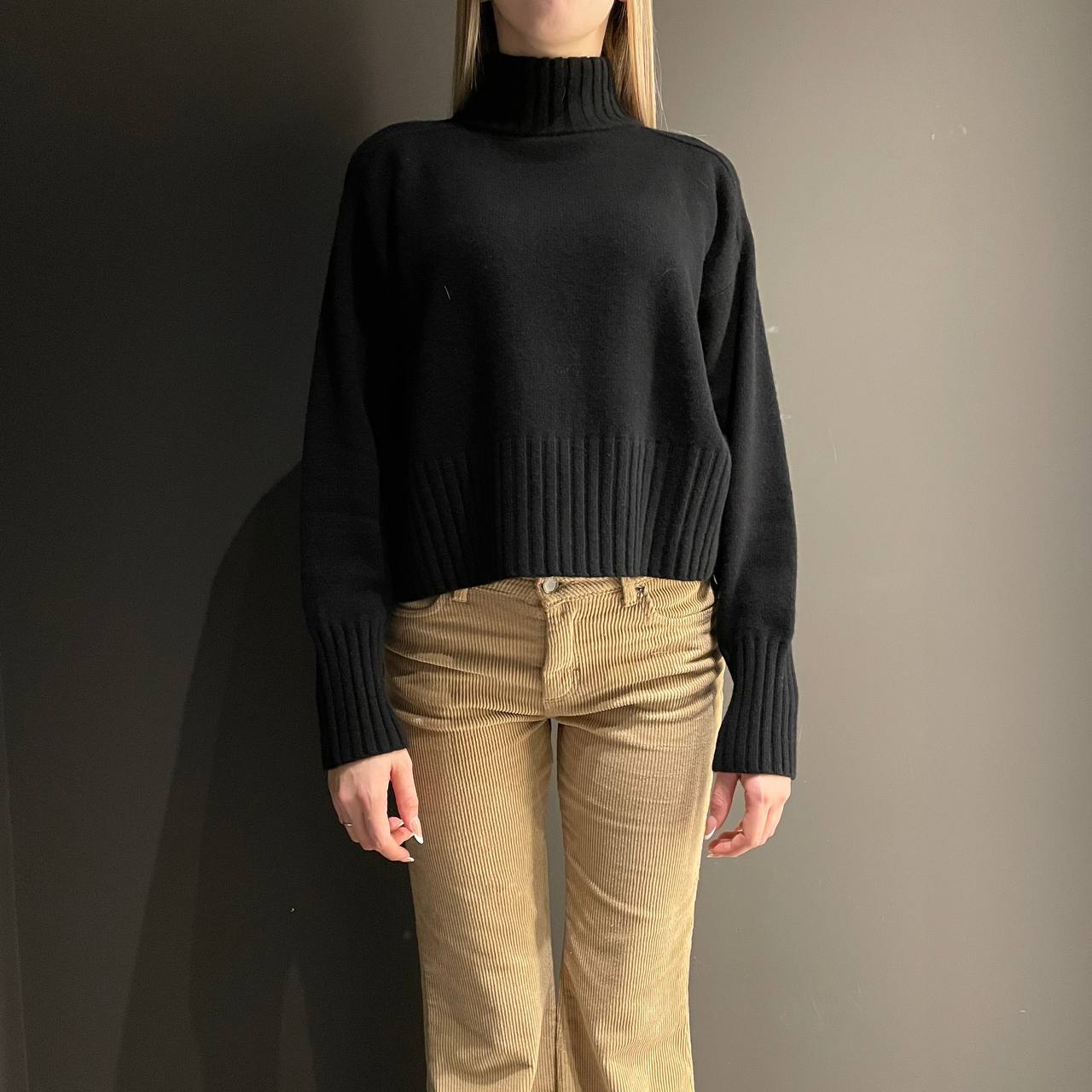 Souvenir maglione in lana nero