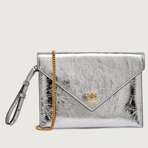 Pinko borsa a mano Flat purse handle pelle cdf