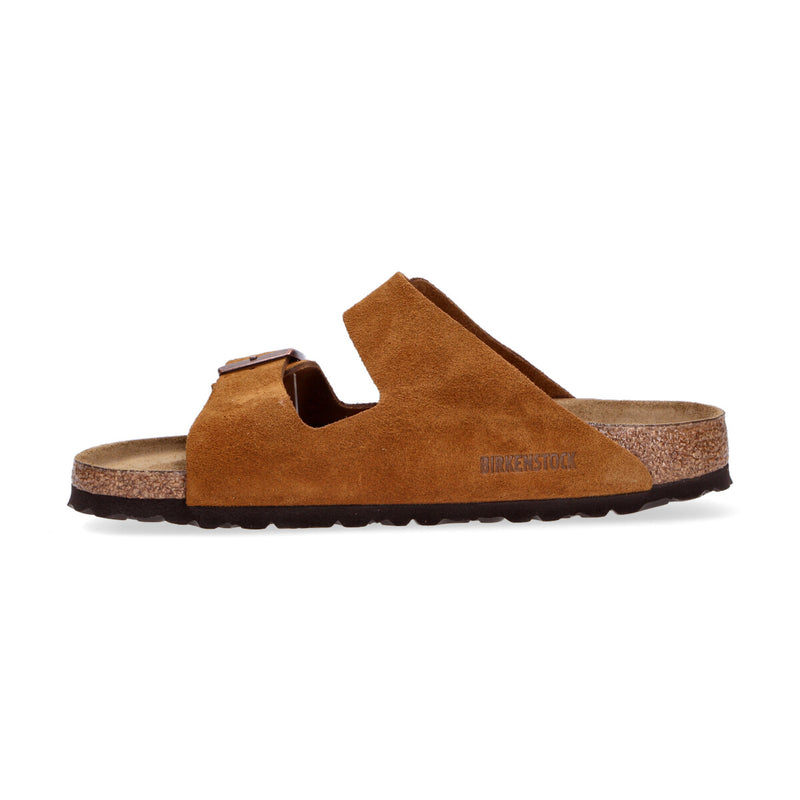 Birkenstock Arizona SFB mink camoscio cuoio