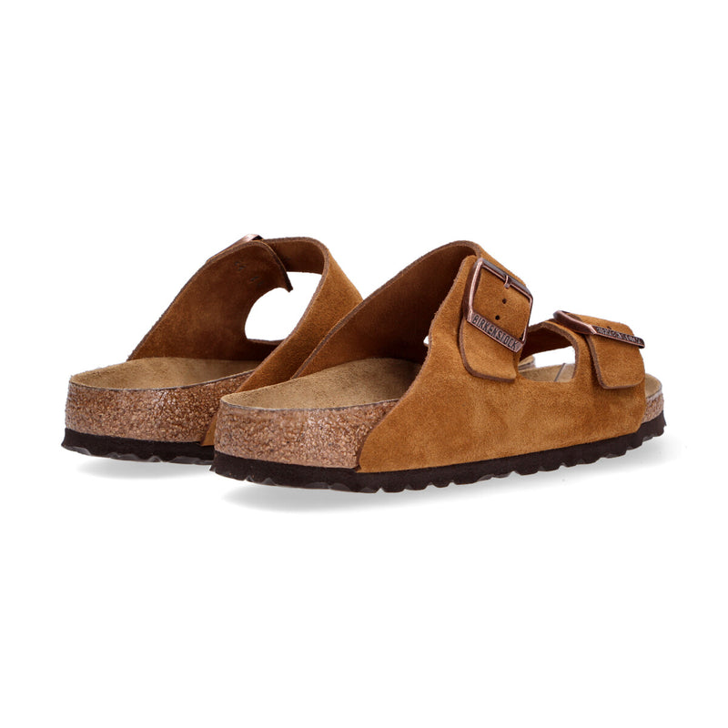 Birkenstock Arizona SFB mink camoscio cuoio