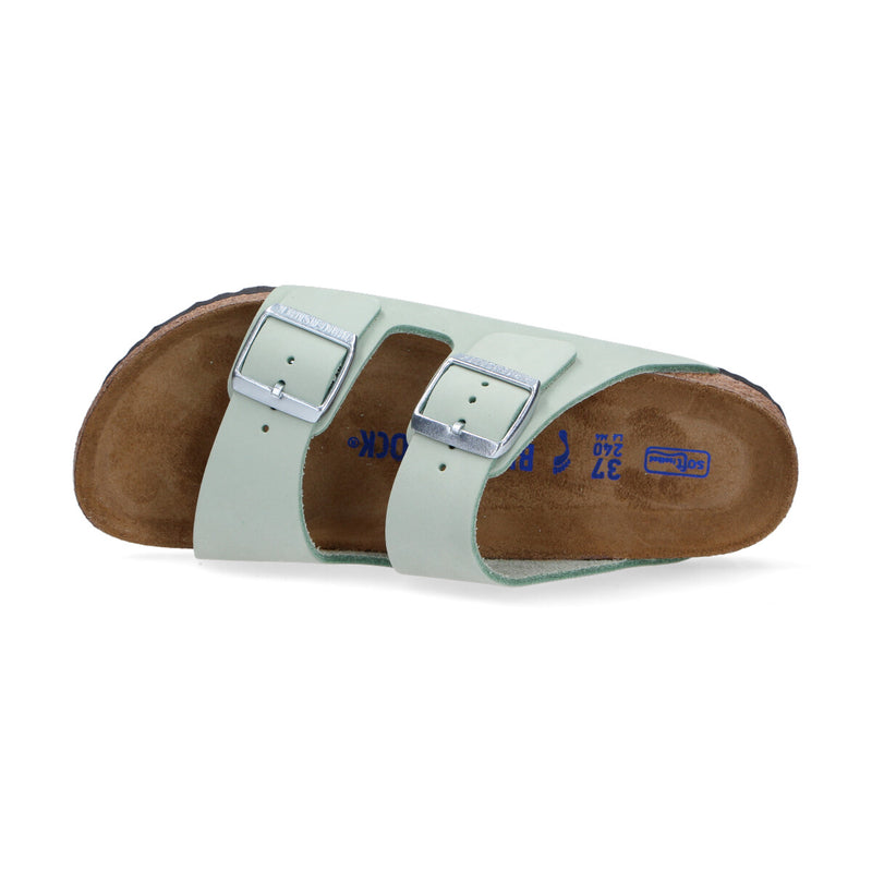 Birkenstock Arizona Nabuk verde acqua