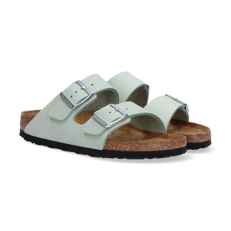 Birkenstock Arizona Nabuk verde acqua