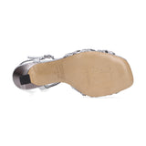Pons quintana sandalo in pelle intrecciata argento
