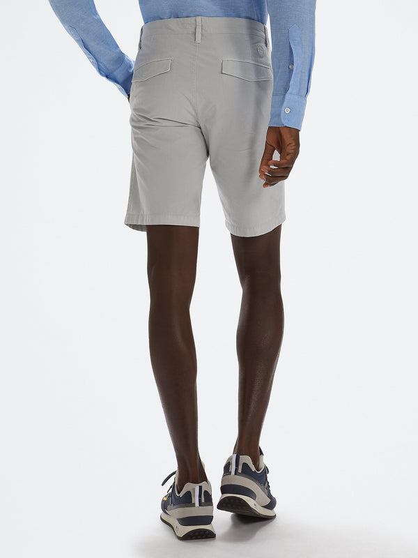 Bermuda chino North Sails slim fit grigio